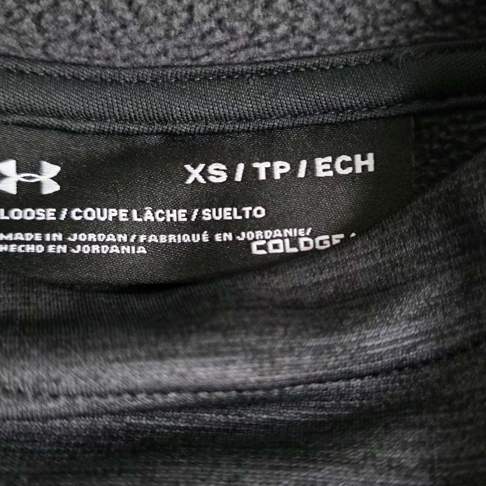 Under Armour Women's Dark Gray Hoodie, Loose Fit XS - Picture 4 of 4